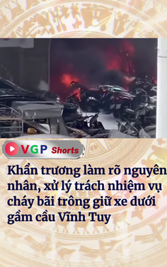 Làm rõ nguyên nhân, xử lý trách nhiệm vụ cháy bãi trông giữ xe dưới gầm cầu Vĩnh Tuy