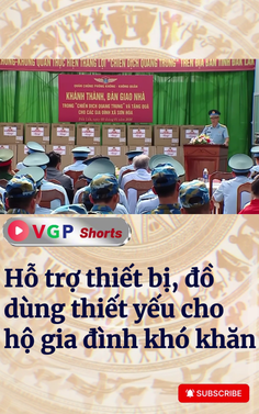 Hỗ trợ thiết bị, đồ dùng thiết yếu cho hộ gia đình khó khăn thiệt hại do bão lũ