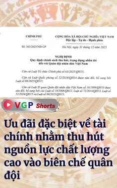 Thu hút nguồn lưc vào Quân đội nhân dân việt Nam: Giáo sư có thể hưởng 500% phụ cấp lương