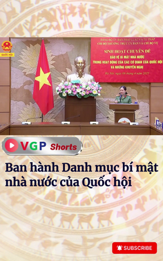 Ban hành Danh mục bí mật nhà nước của Quốc hội