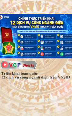 Triển khai toàn quốc 12 dịch vụ công ngành điện trên VNeID