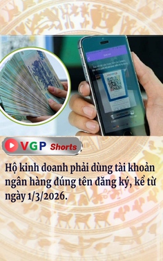 Hộ kinh doanh phải dùng tài khoản ngân hàng đúng tên đăng ký, kể từ ngày 1/3/2026