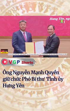 Ông Nguyễn Mạnh Quyền giữ chức Phó Bí thư Tỉnh ủy Hưng Yên
