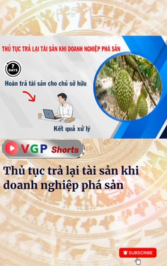 Thủ tục trả lại tài sản khi doanh nghiệp phá sản