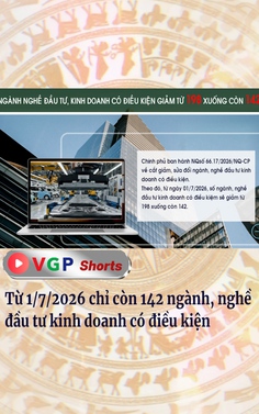 Từ 1-7-2026 chỉ còn 142 ngành, nghề đầu tư kinh doanh có điều kiện