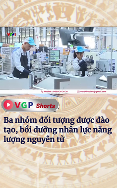 Ba nhóm đối tượng được đào tạo, bồi dưỡng nhân lực năng lượng nguyên tử
