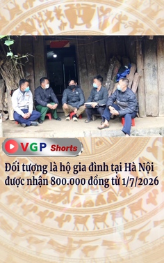 Đối tượng là hộ gia đình tại Hà Nội được nhận 800.000 đồng từ 1/7/2026