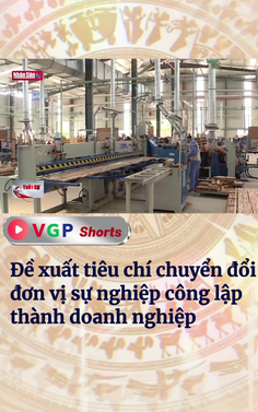 Đề xuất tiêu chí chuyển đổi đơn vị sự nghiệp công lập thành doanh nghiệp