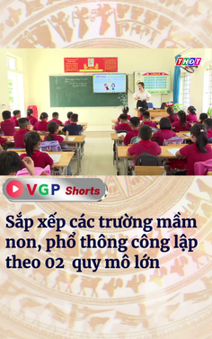 Sắp xếp các trường mầm non, phổ thông công lập theo 02 quy mô lớn