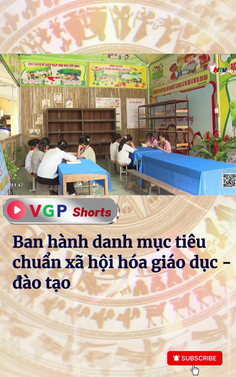 Ban hành danh mục tiêu chuẩn xã hội hóa giáo dục - đào tạo