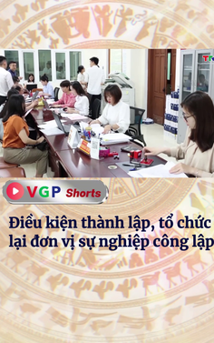 Điều kiện thành lập, tổ chức lại đơn vị sự nghiệp công lập