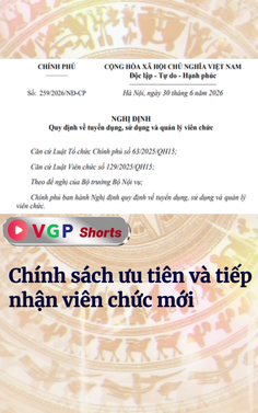 Chính sách ưu tiên và tiếp nhận viên chức mới