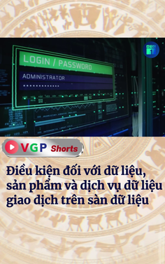 Điều kiện đối với dữ liệu, sản phẩm và dịch vụ dữ liệu giao dịch trên sàn dữ liệu