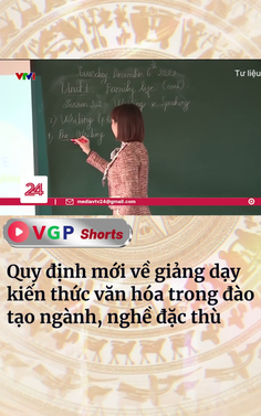 Quy định mới về giảng dạy kiến thức văn hóa trong đào tạo ngành, nghề đặc thù