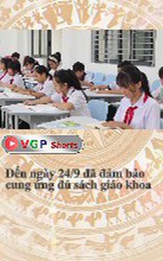 Đến ngày 24/9 đã đảm bảo cung ứng đủ sách giáo khoa