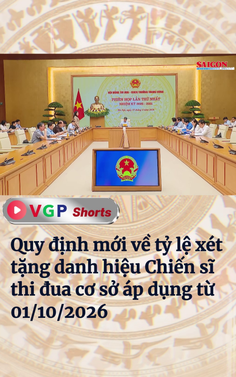 Quy định mới về tỷ lệ xét tặng danh hiệu Chiến sĩ thi đua cơ sở áp dụng từ 01/10/2026