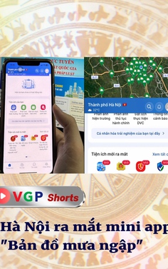 Hà Nội ra mắt mini app "Bản đồ mưa ngập"
