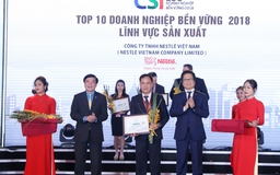 Nestlé Việt Nam vào TOP 10 doanh nghiệp bền vững lĩnh vực sản xuất