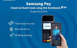 Thanh toán bằng Samsung Pay với thẻ V-TOP kết nối qua NAPAS