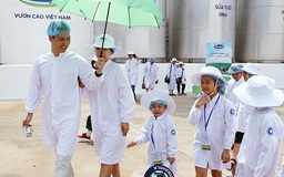 ‘Siêu’ nhà máy sữa đón những vị khách nhí