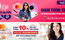 Nhận ưu đãi lớn cùng thẻ Agribank MasterCard tại Lazada