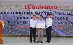 EVNCPC tặng hệ thống điện mặt trời cho nhiều trường học