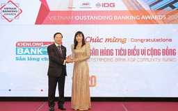 Kienlongbank lần đầu tiên được vinh danh  ‘Ngân hàng tiêu biểu vì cộng đồng’