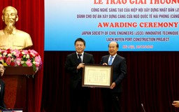 Cảng Lạch Huyện nhận giải thưởng Công nghệ sáng tạo từ Nhật Bản