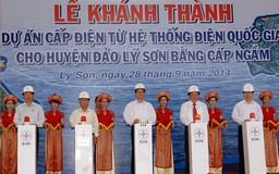  Thủ tướng khánh thành dự án cấp điện cho huyện đảo Lý Sơn