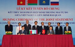 Kết thúc đàm phán FTA Việt Nam-Liên minh Hải quan