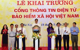 Thủ tướng nhấn nút khai trương Cổng giao dịch điện tử BHXH