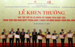 Agribank được tôn vinh trong thực hiện Nghị quyết Tam nông