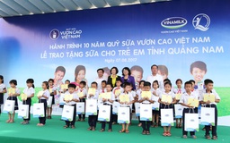 Vinamilk trao tặng 46.500 ly sữa cho trẻ em tỉnh Quảng Nam