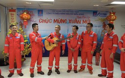 Xuân sớm trên những công trình dầu khí biển