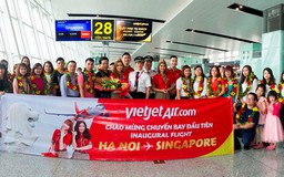 Vietjet mở đường bay Hà Nội-Singapore