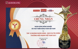 Agribank – TOP10 Thương hiệu mạnhlĩnh vực Tài chính, Ngân hàng