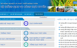 Bộ NN&PTNT khai trương Cổng dịch vụ công trực tuyến