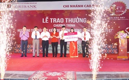 Agribank trao 1 tỷ đồng cho khách hàng trúng thưởng
