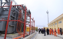 Gắn biển dự án đường dây và TBA 110 kV Đồng Văn 4