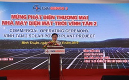 Thêm một nhà máy điện mặt trời phát điện thương mại 
