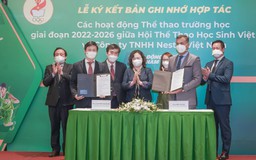 Hợp tác thúc đẩy thể thao trường học giai đoạn 2022 - 2026