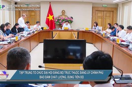 Tổ chức Đại hội Đảng bộ trực thuộc Đảng ủy Ch&#237;nh phủ bảo đảm chất lượng, tiến độ