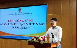 Trường Cao đẳng Luật miền Bắc sôi nổi hưởng ứng Ngày Pháp luật Việt Nam