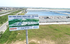 Phê duyệt chủ trương đầu tư hạ tầng KCN Quang Châu mở rộng