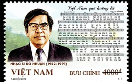Phát hành bộ tem kỷ niệm 100 năm ngày sinh nhạc sĩ Đỗ Nhuận