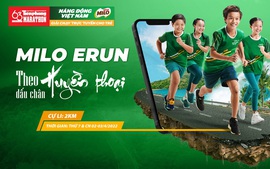 Khởi động giải chạy bộ trực tuyến cho trẻ em MILO Erun