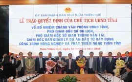 Thừa Thiên Huế công bố quyết định bổ nhiệm nhân sự cấp sở