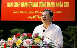 Nam Định thông báo nhanh kết quả Hội nghị lần thứ 5 BCH Trung ương Đảng khóa XIII