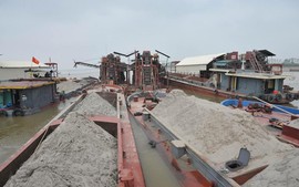 Nam Định: Đã xử lý nhiều đối tượng khai thác cát trái phép
