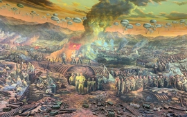 Ấn tượng tranh panorama tái hiện Chiến thắng lịch sử Điện Biên Phủ